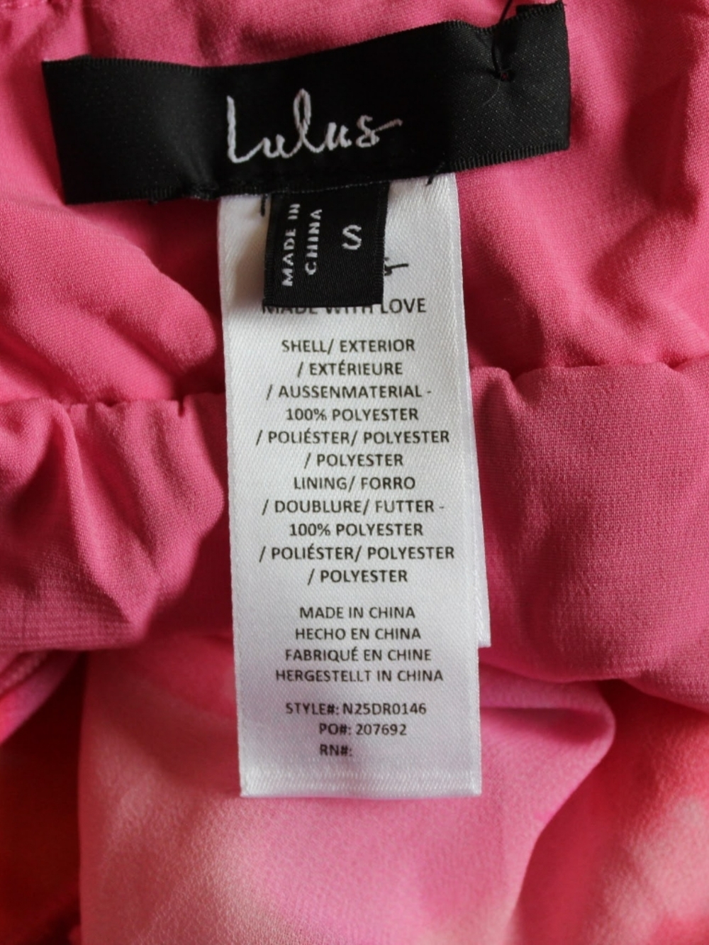NWT Lulu's Elisanna Pink Multi Floral Lace-Up Midi Dress Size Small - Picture 15 of 16
